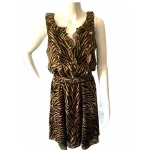 🖤 White House Black Market Silk Cheetah Dress (Soft Grunge Nostalgia)